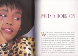 whitney houston face painting by