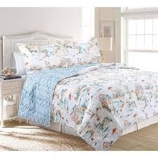 2 piece multicolored twin quilt set