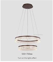 New Living Room Chandelier Simple Modern Atmosphere Home Circle Led Creative Personality Acrylic Ring Hanging Lamps Circle Light Pendant Light Parts Pendants Lighting From Zhiguanglighting 110 36 Dhgate Com