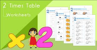 2 times table worksheets pdf