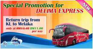 There are a few bus companies that runs daily from kl to melaka and vice versaseveral bus companies runs daily from kl to melaka. Delima Express Kl To Malacca Bus Promotion Busonlineticket Com