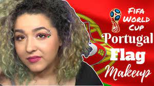 portugal flag inspired makeup tutorial