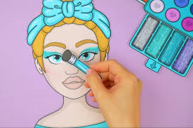 paper doll makeup kit paper doll book