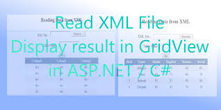 display data in gridview from xml file