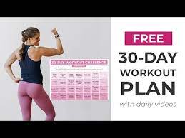 free 4 week workout plan videos