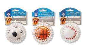 akc squeaky dental dog toy 3 pack