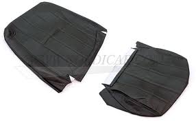 Seat Cover Set Black Vinyl Seat And Back