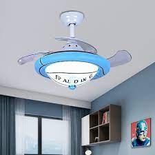 Sport Theme Bowl Fan Light Acrylic And