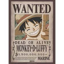ABYstyle GBEye One Piece Poster Wanted Luffy 52 x 38 cm : Amazon.co.uk:  Home & Kitchen