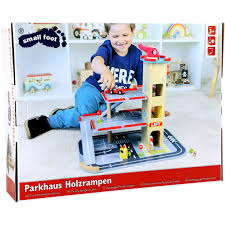 small foot wooden toys 3 floor parking