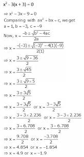 Icse Solutions Quadratic Equations