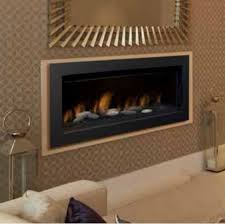 Gas Burning Direct Vent Linear Fireplace