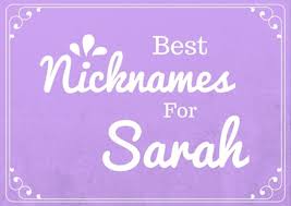 It's a sign that you've grown so comfortable with your partner that you've developed your own language. Best Nicknames For Sarah Wehavekids Family