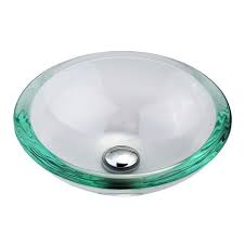 Clear Glass Vessel Bathroom Sink