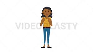 Black Casual Woman Clapping [Animated Stock GIFs] | VideoPlasty