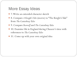 geoffrey chaucer times and tales ppt more essay ideas 7 write an extended character sketch
