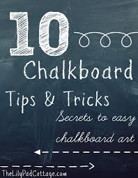 10 Chalkboard Tips And Tricks The