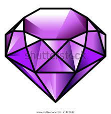 Gem Stone Purple Tourmaline Stock Vector 91422089 Shutterstock gambar png