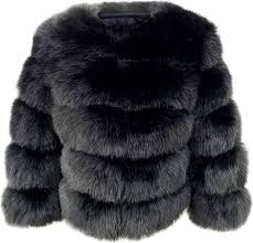 Zadorin Women Faux Fur Coat Top Fashion
