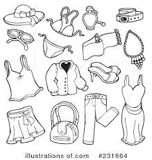 Different kinds of clothes black icons in set collection for. Clothes Clipart 231664 Illustration By Visekart