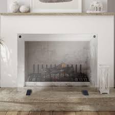 Pleasant Hearth Large Glass Fireplace