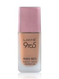 lakme 9 to 5 primer matte perfect cover foundation 25ml w240 warm beige