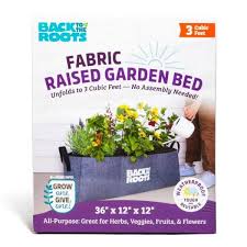 Back To The Roots Fabric Raised Garden Bed