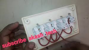 How To Make An Electric Extension Box Board Or How To Fitting Switch And Shorket In Electric Board