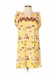 Details About Tibi Women Yellow Casual Dress 4
