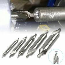5pcs Hss Center Drill Combined Drill Countersink Sizes 1 2 3