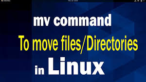 mv command to move directories in linux