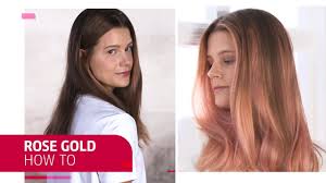 Rose Gold Hair Tutorial Step By Step Wella Professionals