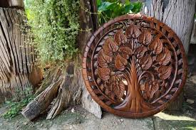 Round Bodhi Tree Wall Art Tree Of Life