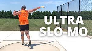 ultra slow motion discus throw