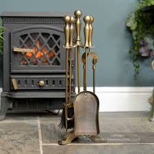 antique brass traditional fireside