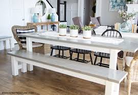 Black And Wood Dining Table Update