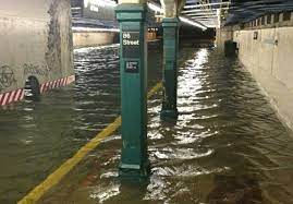 hurricane sandy hoboken train flooding
