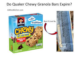 do quaker chewy granola bars expire