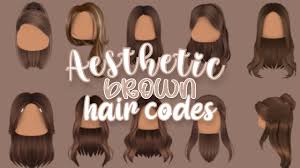 aesthetic brown hair codes roblox