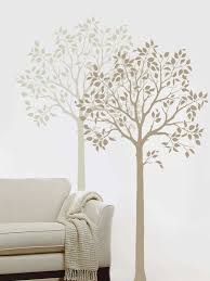 Large Fruit Tree Stencil For Wall
