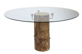 Single Tree Glass Dining Table