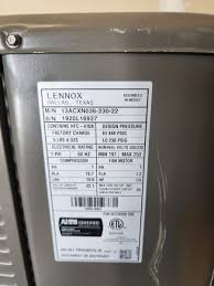 lennox 3 ton 13 seer air conditioner