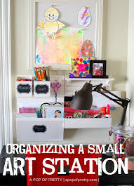 Organize A Small Art Station For Kids