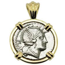 genuine dess of rome coin gold necklace