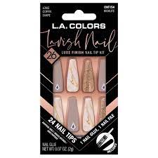 l a colors lavish nail tips highlife