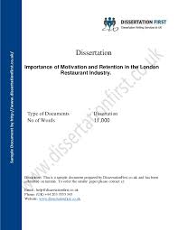 Dissertation Format   University  Masters Dissertation Format 