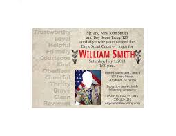 Custom Eagle Scout Court Of Honor Invitation Granite By