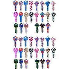 44 Locksmith Color Key Blanks Designer Printed Keys Kw1 Sc1