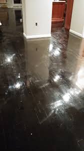 ebony hardwood floor shiny to matte