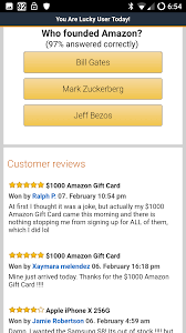 As long as you make a dollar a day, you can get a $1 amazon card. Fake Amazon Survey Gift Webpage Mark Turner Dot Net